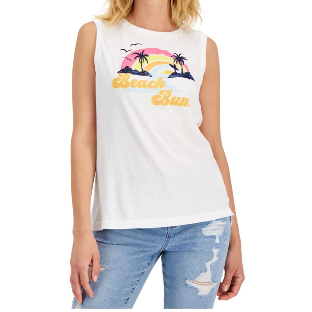 Style and company muscle tee beach bum size M